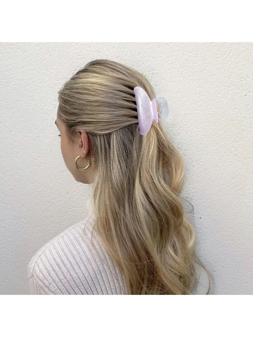 10 Pcs Medium Hair Claw Clips - Strong Hold Non-Slip Jaw Clamp for Thick/Thin